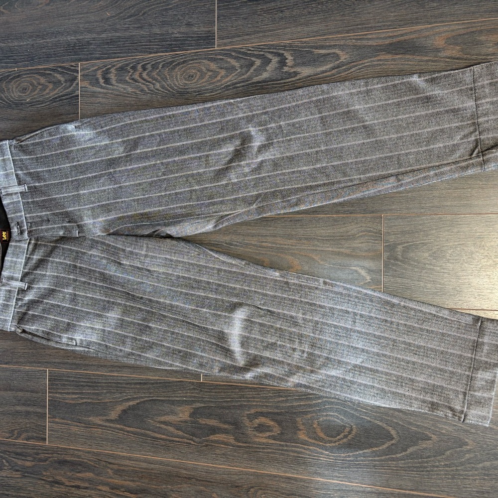 Lee Women's Gray Pinstripe Trousers